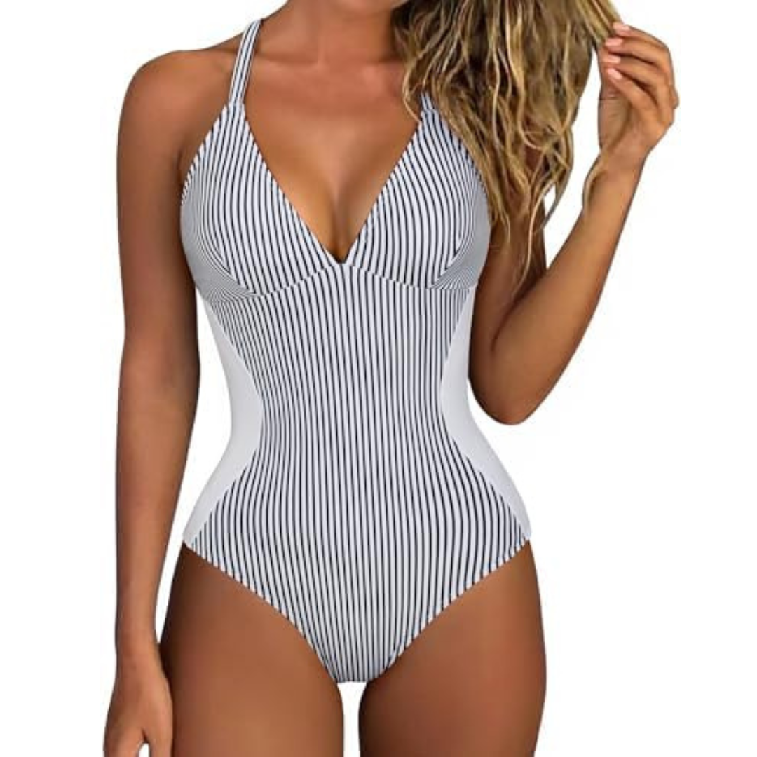 SUUKSESS Women Slimming Tummy Control One Piece Swimsuit Sexy Bathing Suit