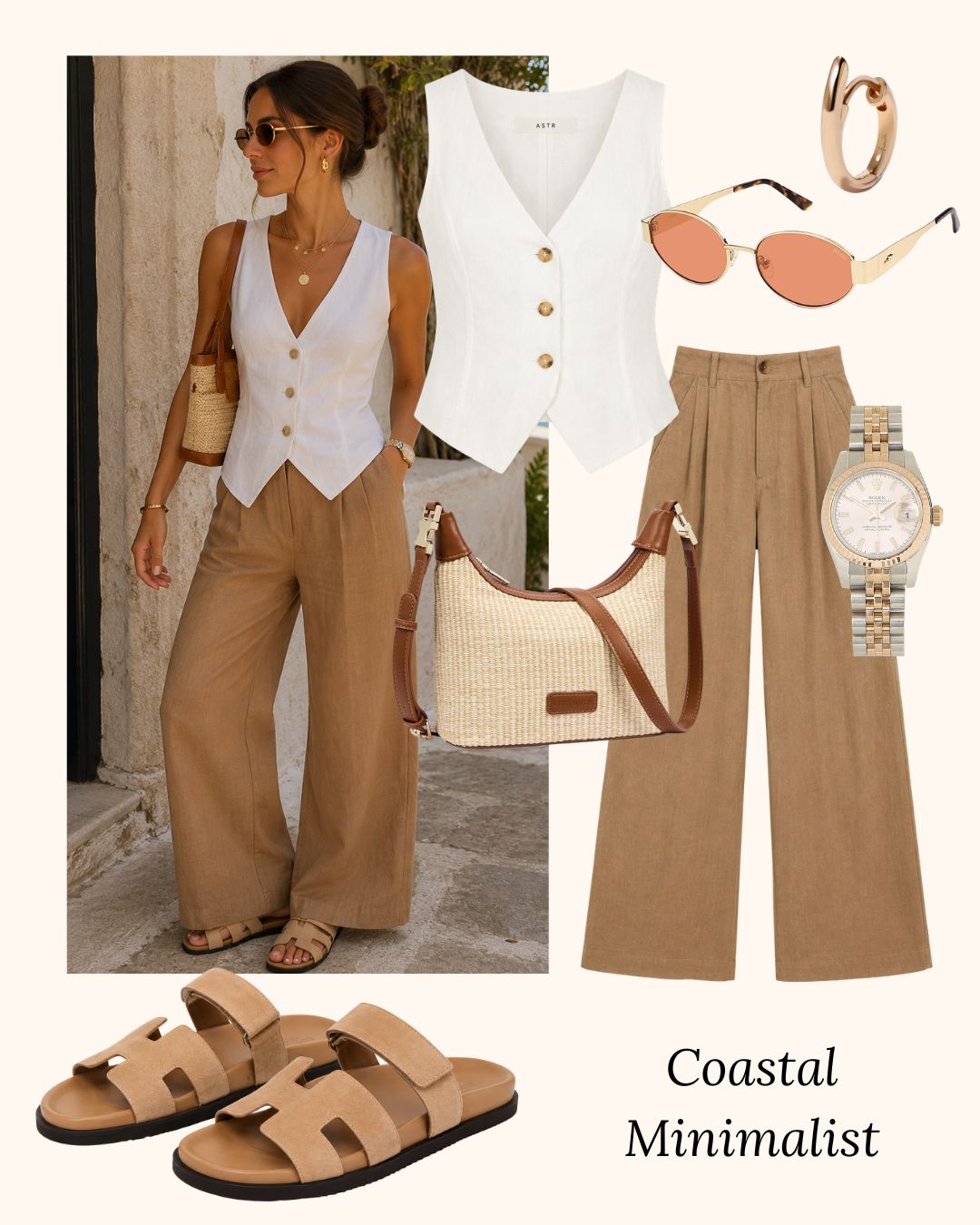 Riviera Chic Outfit Flatlay