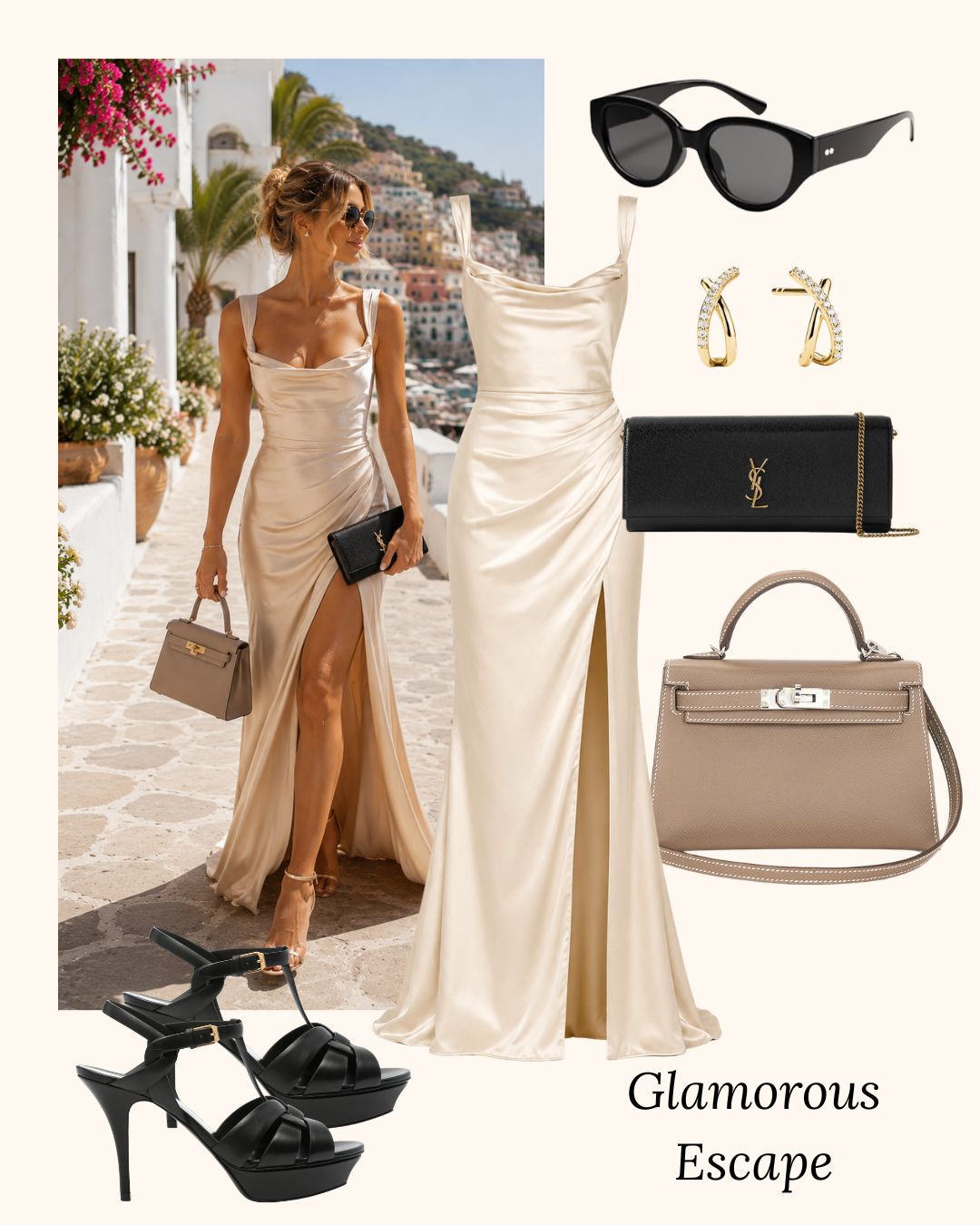 Riviera Chic Outfit Flatlay