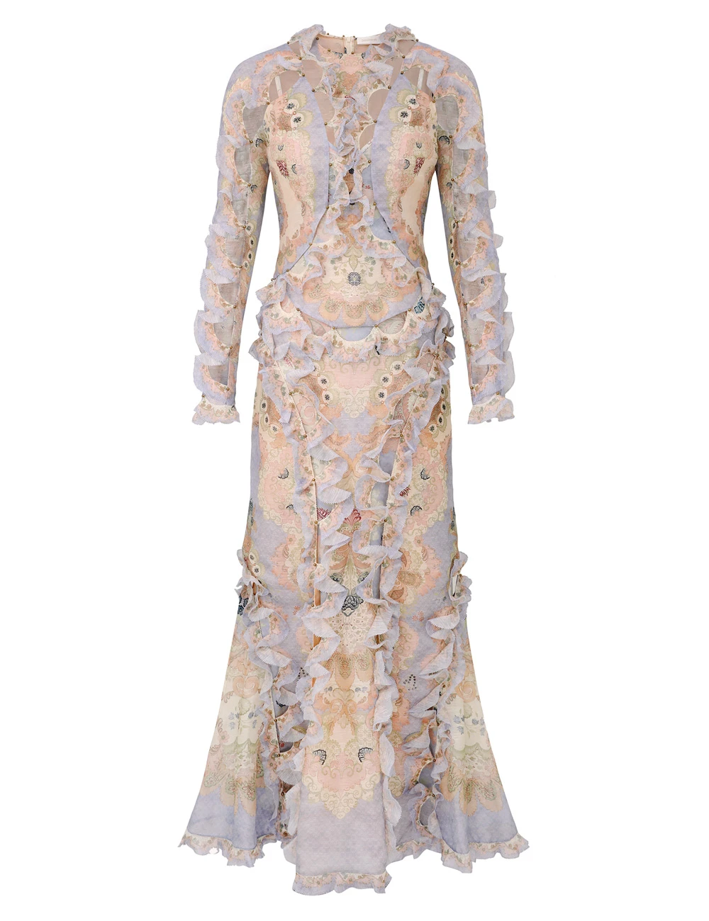 Zimmermann Rebellion Scallop Maxi Dress