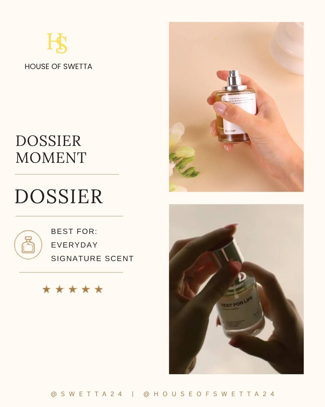 Dossier luxury-inspired fragrance