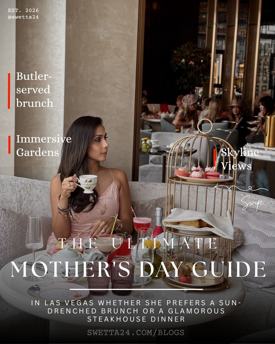 Las Vegas Mother's Day luxury dining aesthetic 1
