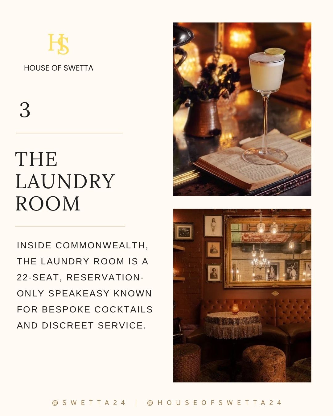 The Laundry Room custom cocktail bar in Downtown Las Vegas