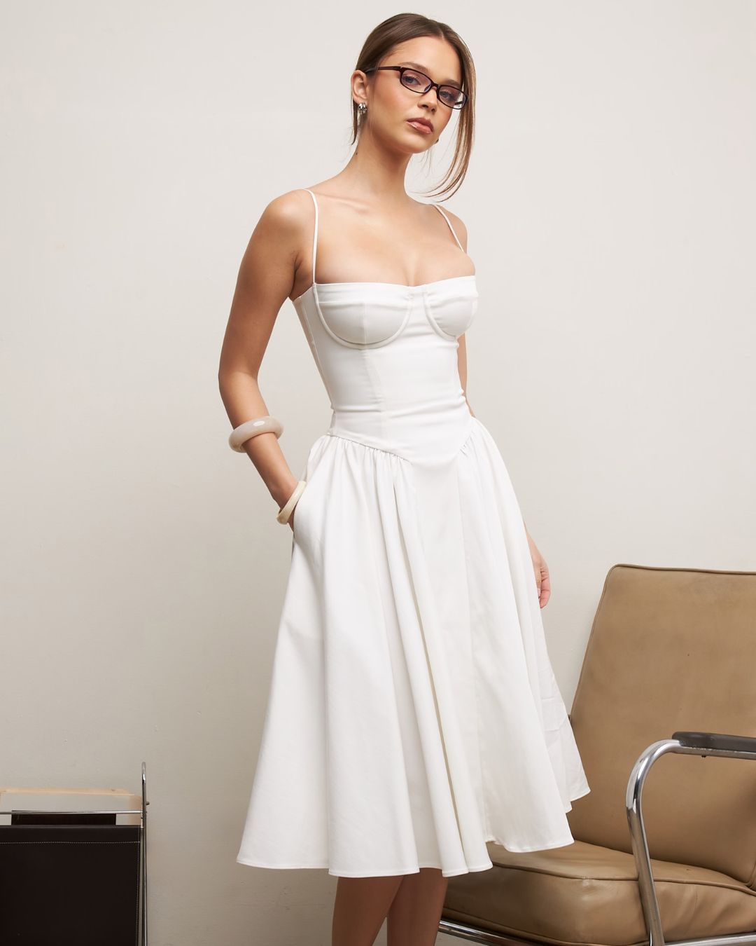 Spaghetti Strap Bustier Dress